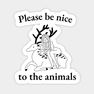 Please Be Nice To The Animals (No.1) Sticker